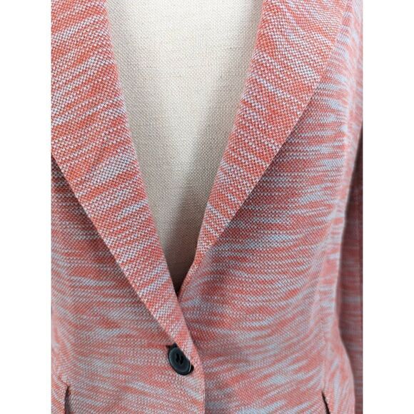 Cartonnier Women's Orange and Light Blue Printed Blazer Size Small - Picture 4 of 15